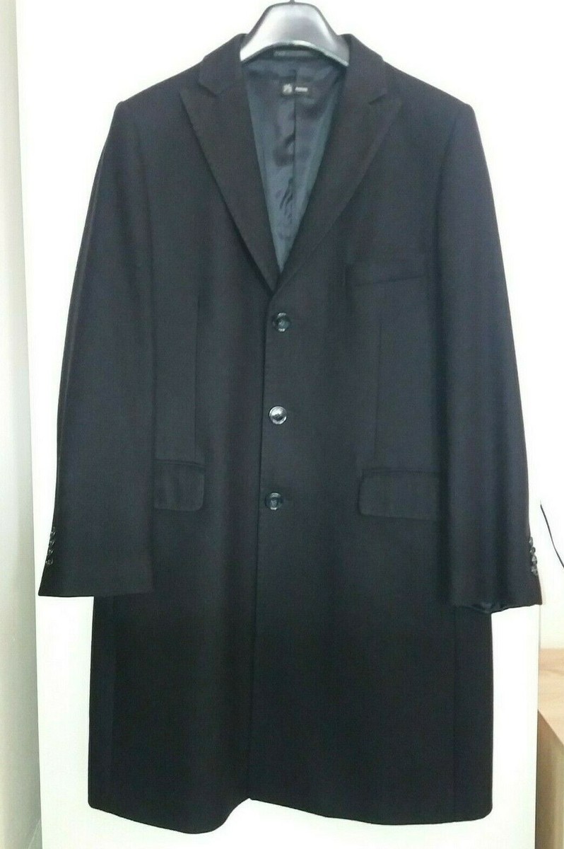 OVS cappotto uomo blu scuro misto lana M monopetto navy giacca