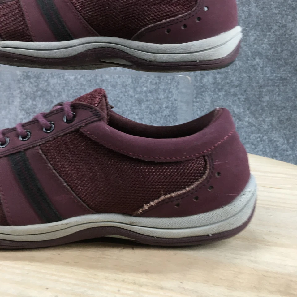 Tênis esportivo Easy Street feminino 8 W esportivo baixo 30-0525 roxo com cadarço - Imagem 3 de 4