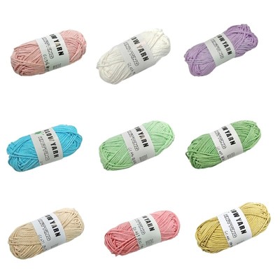 Luminous Crocheting Yarn Bundle for Crafting Beautiful Scarves, Hats, and More