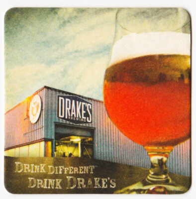 Drakes Brewing Co (Lind Brewing Co) Beer Coaster San Leandro CA