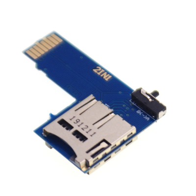 Dual TF Card Slot Adapter Converter Module For Raspberry Pi 4B/3B+/3B/ Zero W c
