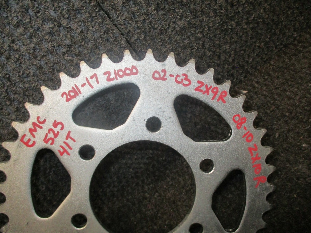 KAWASAKI ZX 9 10 R Z 1000 03-17 SPROCKET REAR STEEL 525 41 T KAWASAKI ZX 9 10 R Z 1000 03-17 SPROCKET REAR STEEL 525 41 T