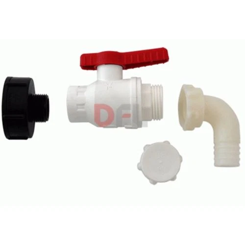 Confezione da 2 adattatori per tappo serbatoio IBC S60x6, raccordo per tubo da giardino da 1/2 pollice, adatto per serbatoi IBC per acqua piovana | Leroy Merlin