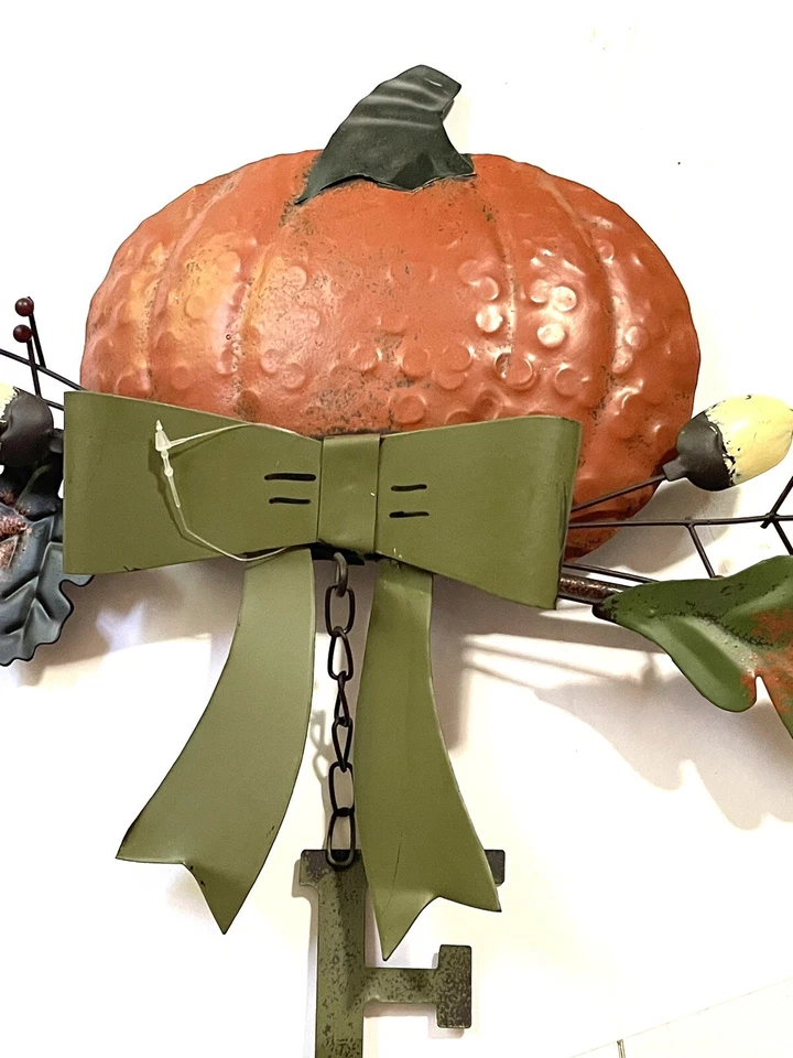 南瓜花园桩带落标志金属叶 Sunset Vista 2D 37x15 英寸 — 第 2/3 张图片