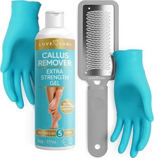 Professional Foot Scrubber Dead Skin Remover Kit - File  Callus Gel...