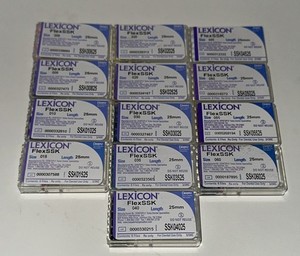 Endodontic Lexicon FlexSSK Files By Dentsply Sirona (13 Sizes, 25mm, 6/Pack)