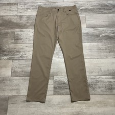 Travis Mathew Pants Mens 36x32 Tan Golf Chino Performance Right On Time Stretch
