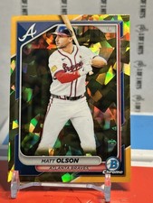2024 Matt Olson Bowman Chrome Sapphire Gold Refractor /50 #11 Braves