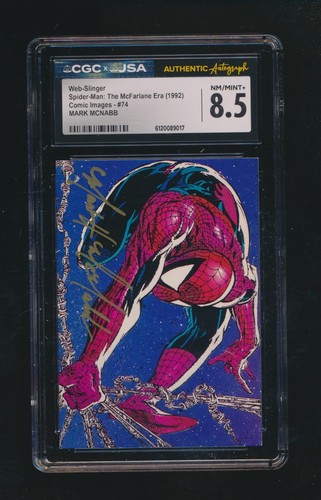 WEB-SLINGER 1992 SPIDER MAN THE MCFARLANE ERA MARK MCNABB AUTO GRADED CGC 8.5