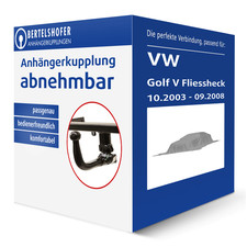 Oris Anhängerkupplung abnehmbar für VW Golf V Fliessheck Typ 1K1 AHK