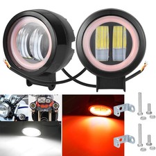 2pcs 3 Inch Led Pods Round 2000lm Work Light Halo For Tractor Truck Boat Atv Utv