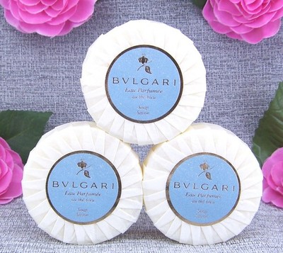 Bvlgari Eau Parfumee Au the Bleu Soap 150 g  Bulgari Au the Bleu Seife 3 x 50 g