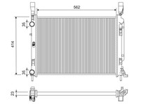 Motork&uuml;hler Wasserk&uuml;hler VALEO 733122 Aluminium f&uuml;r MERCEDES CITAN W415 Tourer 2