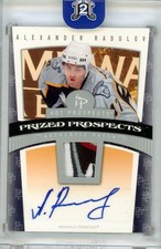 2006-07 Fleer Hot Prospects Alexander Radulov Rookie Auto Patch RC /599 Predator