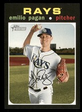 2020 Topps Heritage #43 Emilio Pagan Tampa Bay Rays