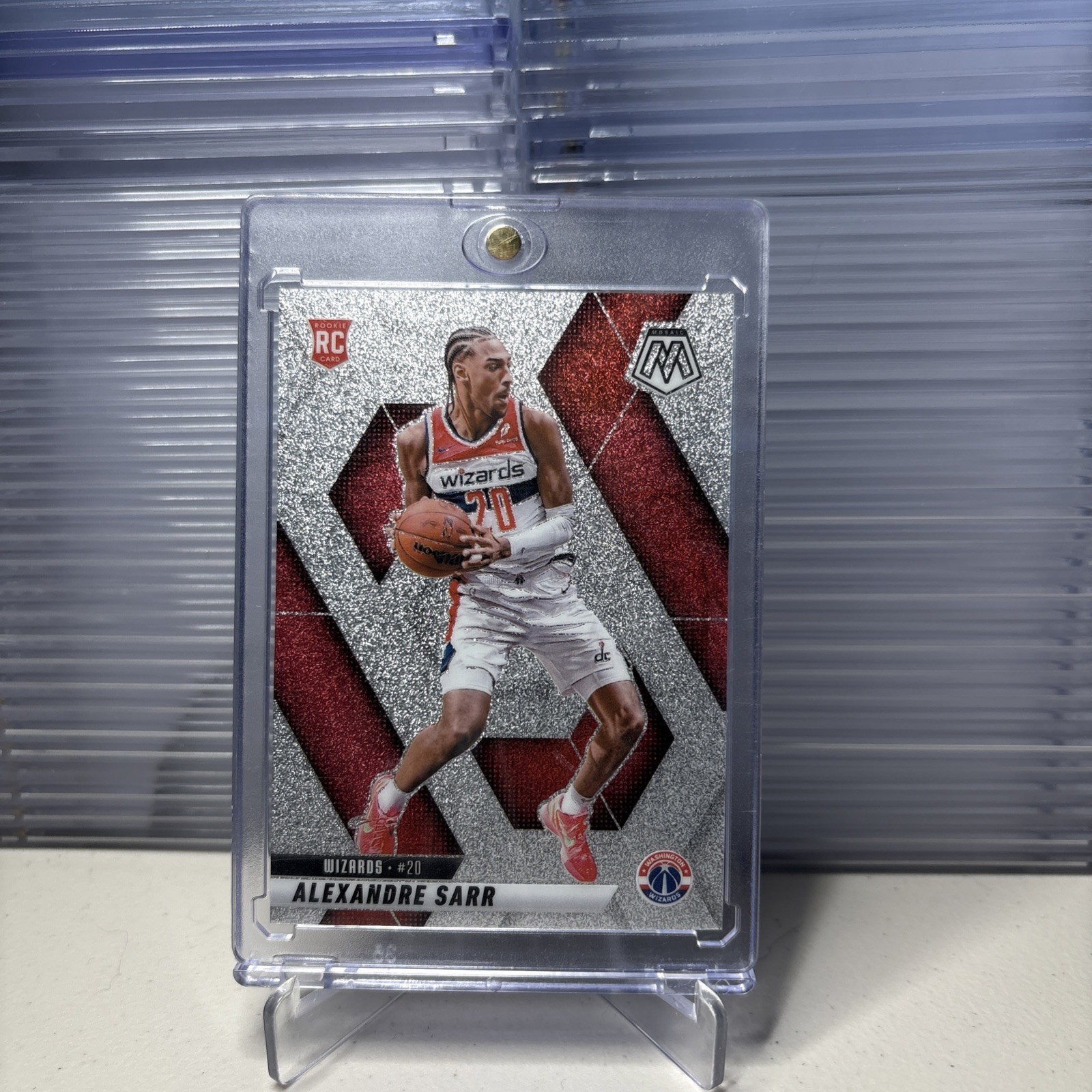 2024-25 Panini Mosaic Rookies Alexandre Sarr #216 Glitter Mosaic CASE HIT