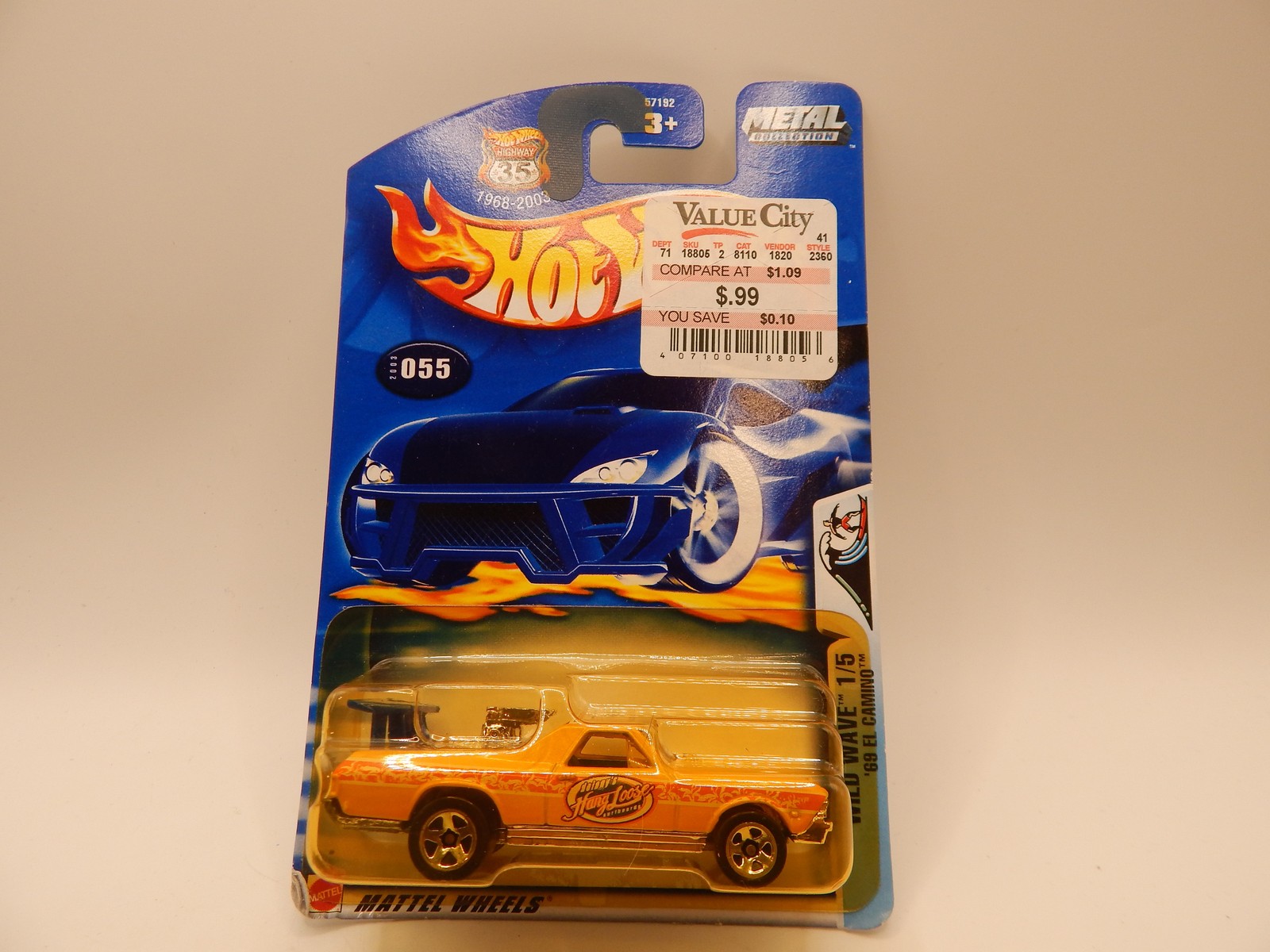 2003 Hot Wheels '69 El Camino Wild Wave 1/5 055