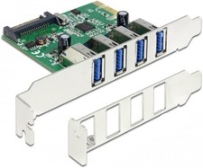 DeLOCK PCI Express Karte > 4 x extern USB 3.0, Schnittstellenkarte