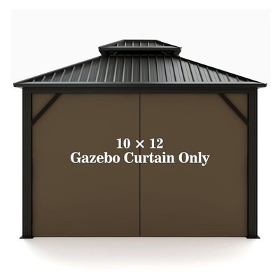 10 FT x 12 FT Gazebo Universal Replacement Privacy Curtain Side Panel Set