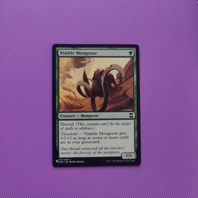 Nimble Mongoose 179 Common Eternal Masters Magic: The Gathering Lightly Played