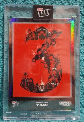 2025 Topps Now Stranger Things Season 3 Poster 7-4-19 Foil #STRA-SSP03
