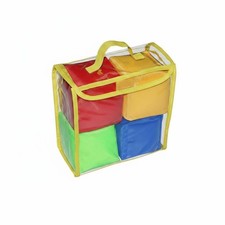 4 St&uuml;ck Taschenw&uuml;rfel Set inkl. Aufbewahrungstasche Bildtasche W&uuml;rfel f&uuml;r Lehrer