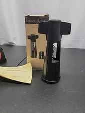 PAMPERED CHEF Wine Bottle Corkscrew Opener Black RETIRED 2155