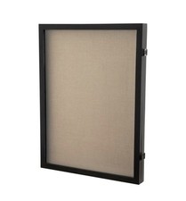 Peyton 18 X 24" 1 Door Enclosed Bulletin Board in Black