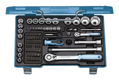 Gedore Steckschlüssel-Garnitur 1/4''+1/2'' 81teilig 19 V20U-20 - 1550691
