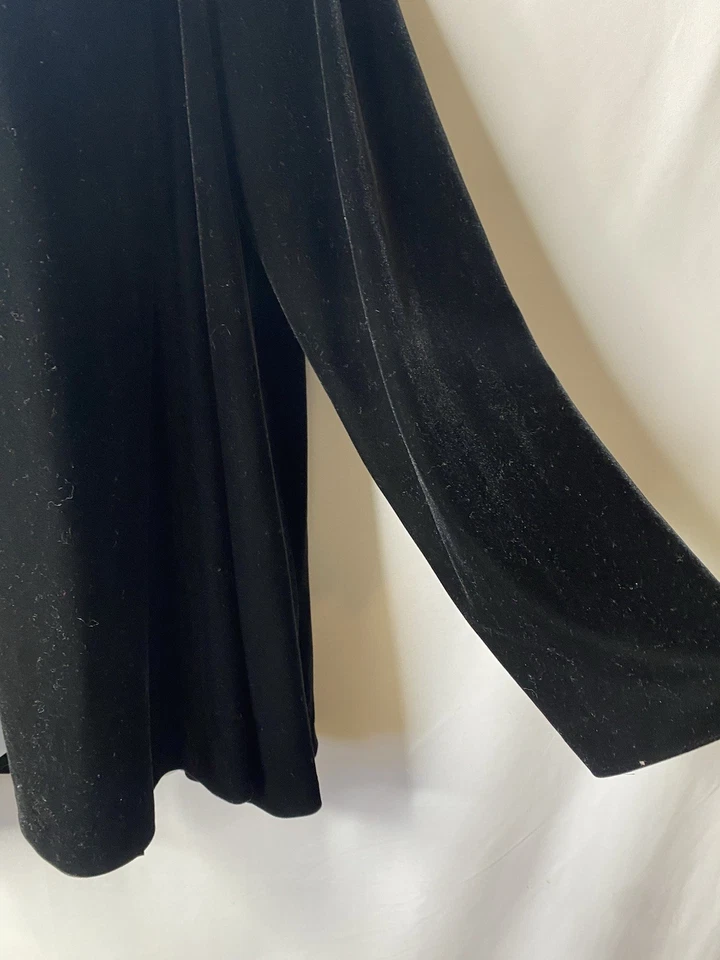 Cárdigan de terciopelo vintage Alex Evenings para mujer talla 1X bruja vampiro capricho Y2K Foto 2 de 4