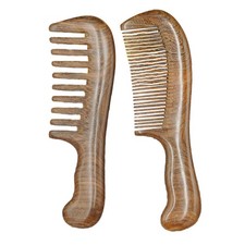 Wooden Salon Waist Fragrance Anti Static Long Wide Tooth Sandalwood Hair Comb A1