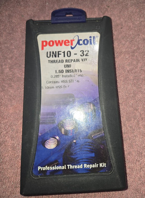 Power Coil Thread Repair Kit UNF10-32 w/ 20 Inserts + Extra Tap
