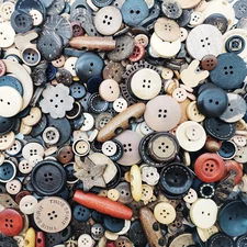 1600Pcs Assorted Sizes Wooden Buttons for Crafts Bulk Mixed Coconut Shell Wood C