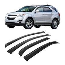 Window Visors Compatible with 2010-2017 Chevy Equinox, Dark Smoke Acrylic