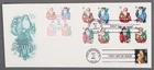 MayfairStamps US FDC 2001 Indiana Combo Santa Claus Tied Art Craft First Day Cov