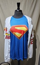 St. Louis Cardinals Superman #25 Button-Front Baseball Jersey White Blue L