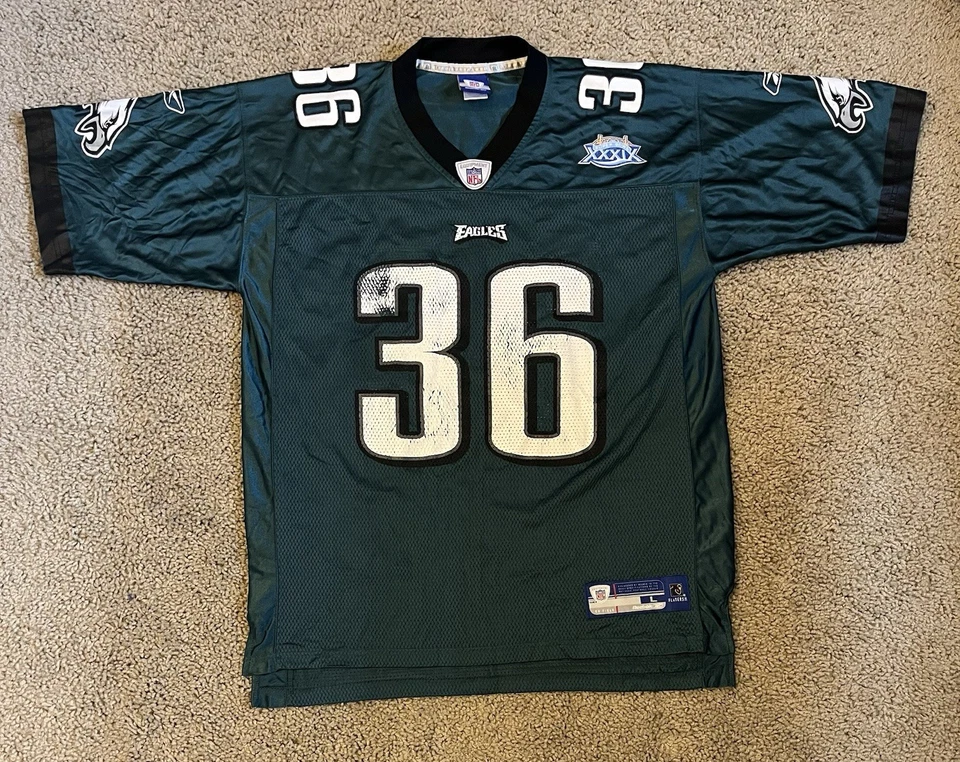 Camiseta Philadelphia Eagles G Vintage 2005 Brian Westbrook Super Bowl XXXIX 39 - Imagem 2 de 4