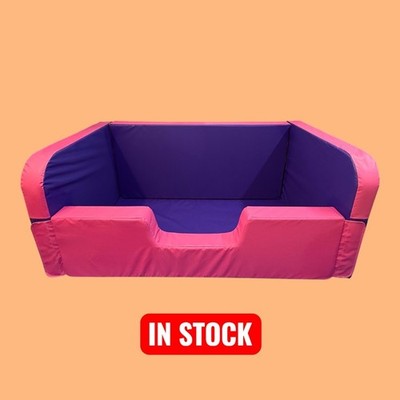 Niedriger Bett Safe Surround mit hoher Rückwand und Enden Rosa / Lila AUF LAGER