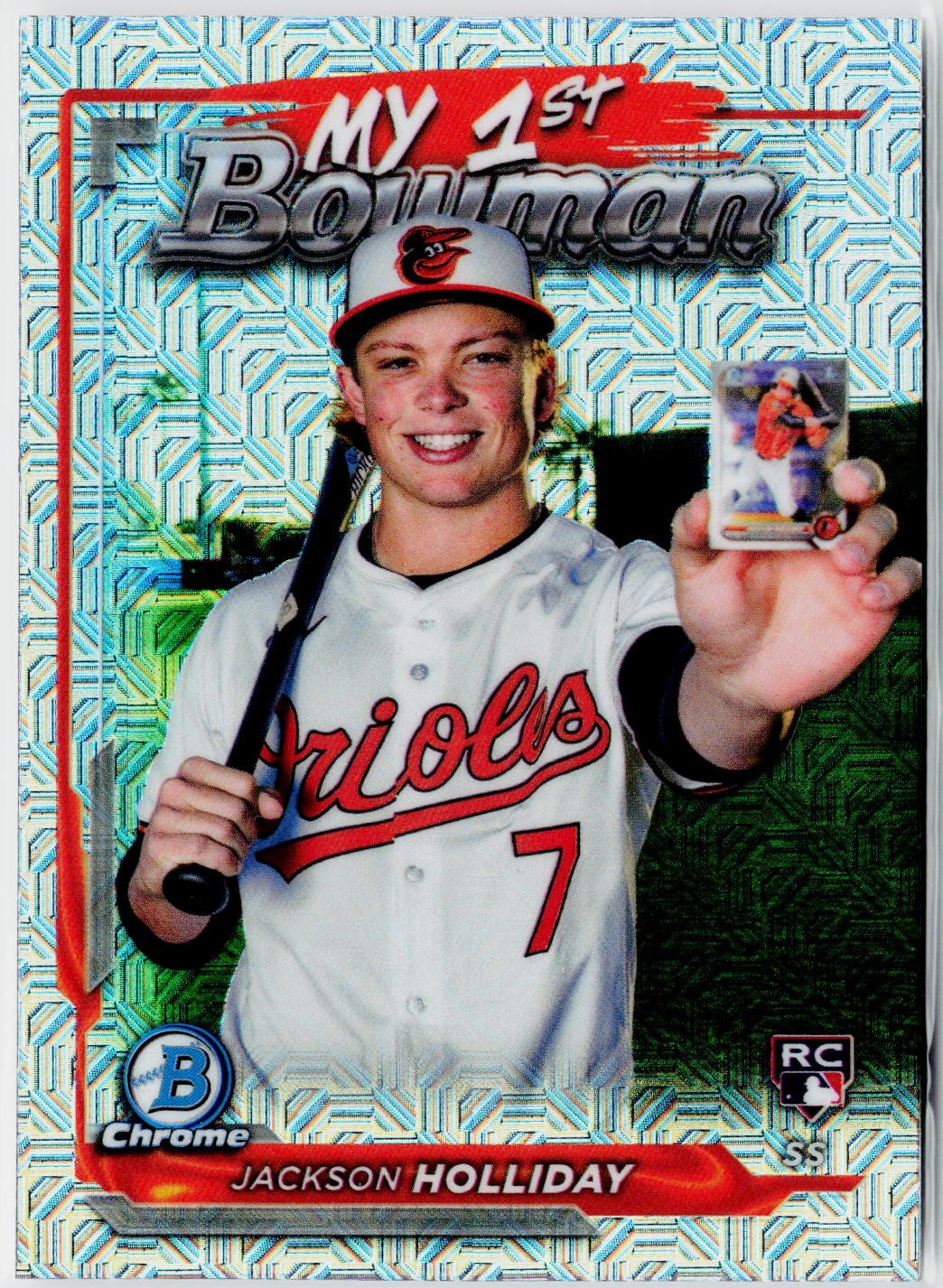 2024 Bowman Chrome #M1B-17 Jackson Holliday My 1st Bowman Mojo Refractors