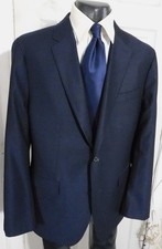 BANANA REPUBLIC TAILORED SLIM FIT SIZE 44R NAVY 2 BUTTON WOOL SPORTCOAT