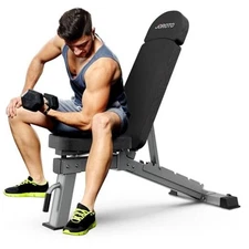  MD80 Adjustable Weight Bench, 1000 LB Capacity Heavy Duty Strength Training 