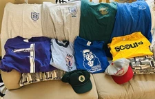 Boy Scout Lot Of Tee Shirts And Baseball Caps 