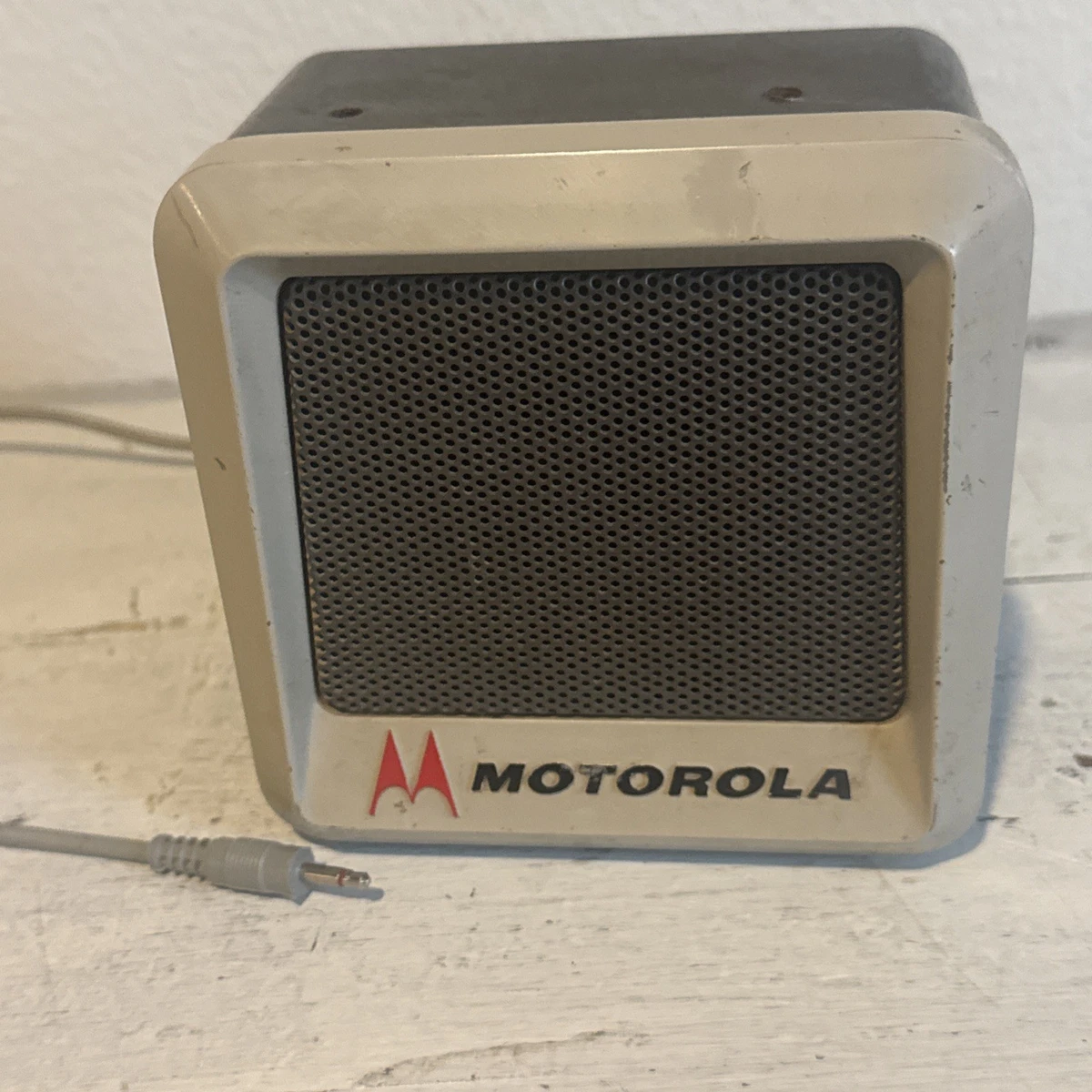 Vintage Motorola Metal External Speaker (Model P-8263 A