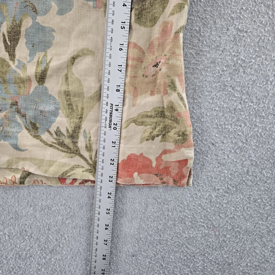 Blusa Jones New York Country Mujer 16P Beige Lino Floral Cuello Redondo Foto 4 de 4