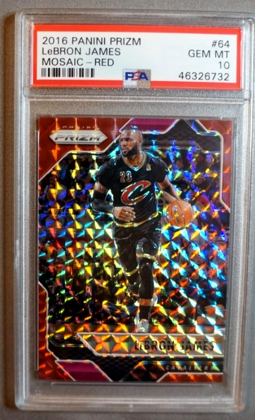 Panini LeBron James 10 Graded Basketball Sports Trading Cards