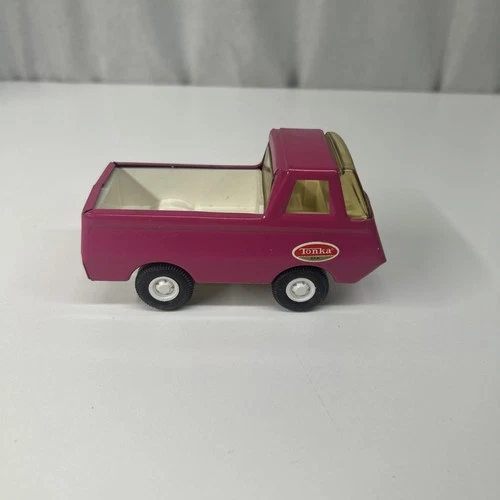 1970's Tonka Pickup Truck, Pressed Steel, Pink Vintage Rare Vehicle Toy