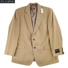 Jos. A. Bank Suit Jacket Blazer Camel Hair Executive Gordon Men's 46R NWT