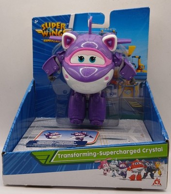 Super Wings Crystal Transforming Supercharged Figur 15 cm EU740263 Neu