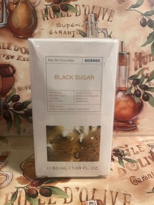 KORRES Black Sugar Eau de Toilette Spray NEW NEVER OPENED IN BOX! 50 ML