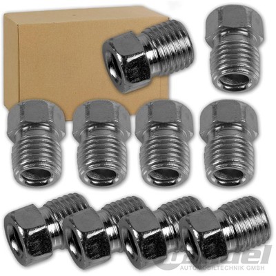10x J ÜBERWURFSCHRAUBE VERBINDER NIPPEL BÖRDEL E/F für 4,75mm BREMSLEITUNG